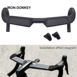 铁驴定制Logo全碳纤维公路自行车长凳手柄哑光破风长凳手柄 - Product Image 4