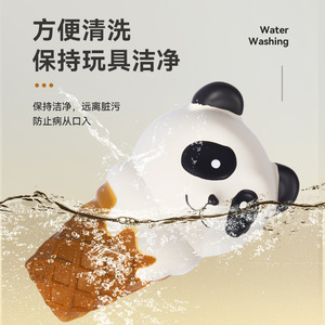 Yite Dog <b>Toy</b> Ice Cream <b>Panda</b> Squeaky Teething Interactive Pet Plaything - Product Image 4