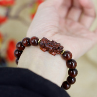 Bracelet Pi Xiu DIY en Padauk de Zambie
