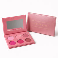 Palette de fards à paupières en carton 6 teintes en gros – Choisissez vos couleurs – Marque privée – Fard à paupières pailleté waterproof