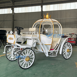 Preciosa Carruaje Eléctrica de Calabaza con Caballos, Carruaje de Princesa, Fabricantes de Vehículos Eléctricos - Product Image 3