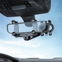 Support de téléphone universel rétractable à rotation de 360 degrés pour téléphone portable, support pour rétroviseur de voiture, vente en gros