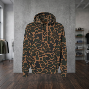 Sweat-shirt à capuche imprimé camouflage pour homme, coupe classique, décontracté, manches longues, pull en coton tricoté, streetwear d'automne - Product Image 3