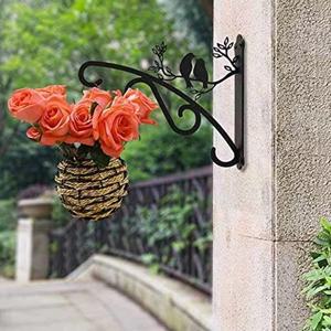 Aangepaste Metalen Gepoedercoate Huismand Lantaarn/Licht/Vogel Feeder Plant Hangers Muur Zware Buiten Hangende Planten Beugels - Product Image 2