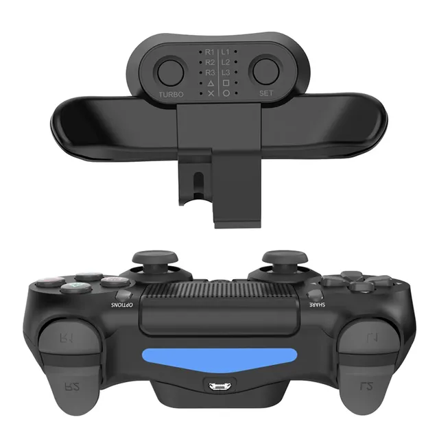 Gamepad Back Button for PS4 Extended Attachment Controller Paddles for DualShock4 Rear Extension Keys With Turbo Accessories