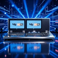 KingKong N6616 двойной экран DMX512 контроллер консоли моторизованные Faders светодиодные движущиеся головки Профессиональный DJ Диско сценическое освещение