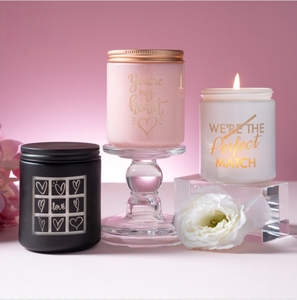 <span class=keywords><strong>Nouvelle</strong></span> bougie aromathérapeutique à l'odeur agréable avec gravure au laser de motifs de confession intégrée à des lumières LED, pour la fête de Tanabata et la Saint-Valentin - Product Image 4