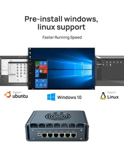 Công nghiệp Mini <span class=keywords><strong>PC</strong></span> i5 I7-1265U dự án Máy tính để bàn máy tính 6lan RJ45 1 * COM DDR4 NVMe SSD HD DP 4K hiển thị kép Mini computadoras - Product Image 2