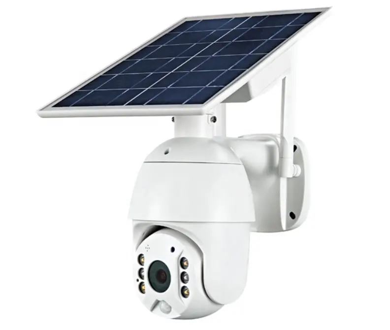 Regis 1080P Home Security Surveillance Dome Wifi PTZ 4G Solar Outdoor Camera With Sim Card Slot