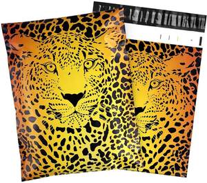 GDCX-pelucas de poliéster de colores personalizados, bolsa de curista de moda, Ldpe, naranja, Logo impreso, negro, ecológico, maillers - Product Image 3