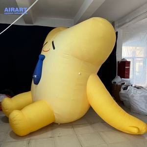 <span class=keywords><strong>Ballon</strong></span> de mascotte de personnage d'étoile de dessin animé gonflable d'activité de fête pour le centre commercial carré annonçant la décoration - Product Image 2