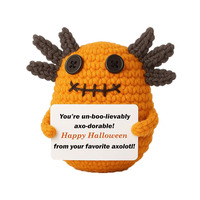 Muñeco de Ganchillo Tejido a Mano, Caracol de Energía Positiva, Juguete de Animales Divertidos, Regalo con Expresión Emocional, Adorno de Punto para Abrazar en el Bolsillo