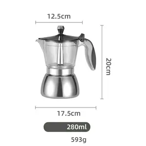 Klasik Stovetop makinesi taşınabilir Espresso makinesi kamp mavi alüminyum kahve Percolator cezve
