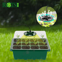 Kit de plateau de démarrage de semis de germination à 12 cellules personnalisé Blister jardin pépinière plateau de plantation de graines de plantes avec dôme élèvent des lumières