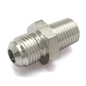 Adaptateur droit 6AN mâle à raccord conique 1/4 NPT mâle, en acier nickelé, pour tuyau de refroidisseur de carburant/huile, pour modification automobile - Product Image 5