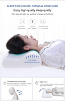 Petit oreiller ergonomique bon marché de mousse de mémoire de forme de vague classique cervicale pour des adultes de jeunes