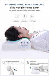 Giá rẻ Ergonomic nhỏ cổ tử cung cổ điển hình dạng sóng Bộ nhớ bọt gối cho thanh niên người lớn - Product Image 5