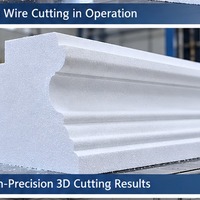 Machine de découpe à fil chaud CNC 3D pour mousse EPS architecturale, pour la décoration de bâtiments, les corniches et les moules de façade en EPS