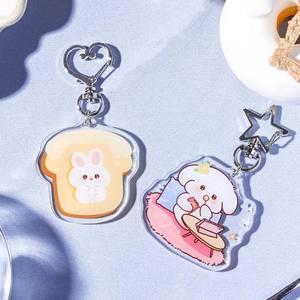 Custom <b>Anime</b> Acrylic <b>Keychain</b> Transparent Eco-friendly Key Chain Rings for Craft Clear Colorful Pendants DIY Charm Wholesale - Product Image 3