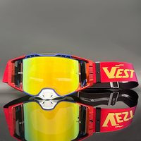 Lunettes de course tout-terrain personnalisées pour motocross, avec lentilles interchangeables, protection UV 100%, lunettes MX