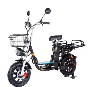 Black <b>Electric</b> City Bike Step Through Commuter with Rear <b>Hub</b> Motor 15AH Electronic Rear Rack Front Basket Urban Mobility - Product Image 4