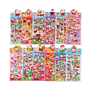 Pegatinas navideñas de dibujos animados, troqueladas, impermeables, de material PET, para niños, para decoración de diarios, regalo. - Product Image 3