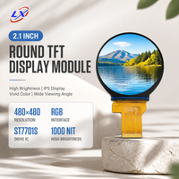 Écran LCD TFT rond de 2,1 pouces, 1000 nits, haute luminosité, utilisation en extérieur, résolution 480x480