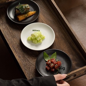 Piatto in Ceramica Classico Opaco Rotondo per Tè del Pomeriggio, Dessert, Snack e Servizio Quotidiano di Cibo, Decorazione Tavola - Product Image 2