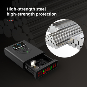 Smart Fingerprint Safe Box <b>with</b> <b>Timer</b> Secret Home Safe and Watches Case, Secure Digital Safe Box for Money and Jewelry Storage - Product Image 2