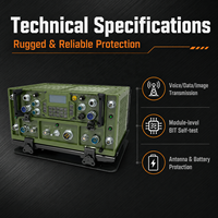 Radio tactique militaire à double bande VHF UHF 30~512 MHz à saut de fréquence, longue portée, définie par logiciel