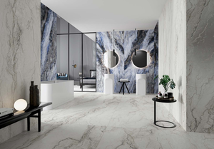 Pierre frittée Elusive Design 1200x2700x9mm - Dalles à motifs uniques pour projets d'aménagement intérieur haut de gamme, durables et faciles à installer - Product Image 4