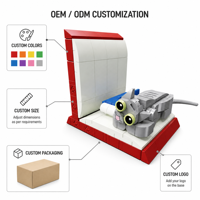 Soporte para Teléfono con Diseño de Gato Gris, 170 Piezas, Bloques de Construcción 3D, DIY, MOC, STEM, Juguete de Construcción, Marca Privada OEM