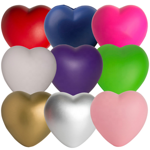 Pelotas Antiestrés de PU en Forma de Corazón Rojo, Personalizadas con Logotipo, al por Mayor, para Niños y Niñas - Product Image 5