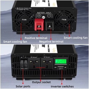 Inverter Solare PEIYU a Onda Sinusoidale Pura 220V Monofase 12V 10000W 3000W Convertitore <span class=keywords><strong>DC</strong></span>/<span class=keywords><strong>AC</strong></span> Efficienza 90% per Auto/Camper/Uso Domestico - Product Image 5