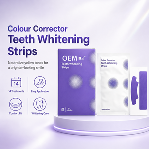 Tiras Blanqueadoras de Dientes <span class=keywords><strong>V34</strong></span> Personalizadas para el Cuidado Bucal, <span class=keywords><strong>Corrector</strong></span> de Color, Tiras Blanqueadoras Púrpuras para Uso Doméstico - Product Image 4