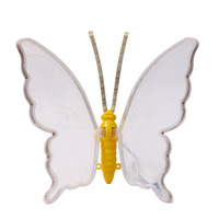 Ornement de Noël en forme de papillon lumineux 3D, pendentif suspendu pour arbre de Noël et décoration de scène