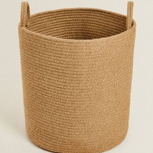 Clothing Organizer Woven Jute <b>Basket</b> Round Durable Storage <b>Basket</b> For Home Use - Product Image 2