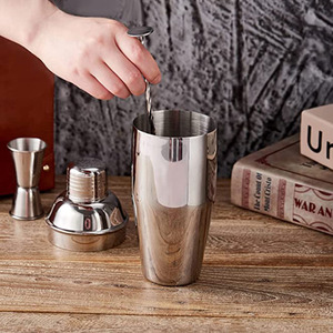 Logo personnalisé direct d'usine en métal 350/550/750ml en acier inoxydable Premium Drink <span class=keywords><strong>Shaker</strong></span> pour barman - Product Image 6