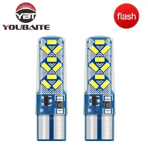 Bóng Đèn Xe Hơi Bóng Đèn Nhấp Nháy T10 3014 18smd Bóng Đèn Led Canbus Đèn Vòm Rộng Biển Số Đèn Nội Thất Đèn Led T10 Tự Động Bằng Silicon