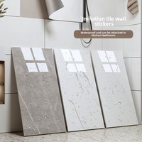 Autocollants imitation carrelage marbre, autocollants muraux en panneaux aluminium-plastique, auto-adhésifs, imperméables et résistants à l'humidité, résistants à l'huile
