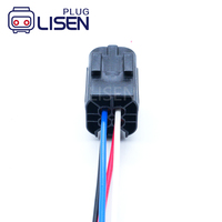 174257-2 Conector de cable hembra de 4 pines estilo AMP serie 2.0 para sensor de oxígeno, tipo pigtail, para sistemas eléctricos automotrices
