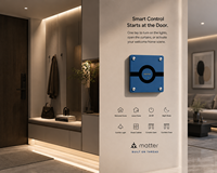 Interrupteur mural intelligent magnétique sans fil JINK MagSwitch 8E Pro Matter Thread, contrôleur de scène à 8 boutons pour maison intelligente