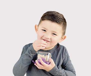 Baby <b>Glass</b> Food Storage Containers - Square Airtight Mini Lunch <b>Box</b> - Product Image 3