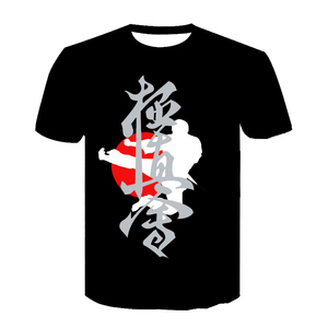 Thăng Hoa Hot Chuyển <span class=keywords><strong>Custom</strong></span> <span class=keywords><strong>Made</strong></span> Vòng Cổ T Shirt Đối Với Karate - Product Image 2