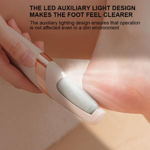 Lime à pied électrique automatique, ensemble de meuleuse, éliminateur de peau morte, de callosités sèches, outil de pédicure pour les soins des pieds avec 2 têtes de rouleau amovibles - Product Image 4