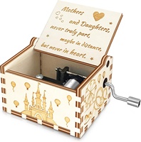Ever Bright Mini boîte à musique à manivelle 'You Are My Sunshine' pour les vacances de maman anniversaire ou cadeau de Noël