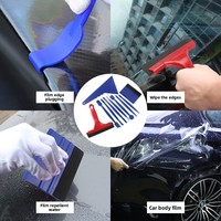 Outil de scellement des bords de vitres de voiture, ensemble de 10 pièces en PP, bande de remplissage des interstices, application avec raclettes et grattoir en plastique