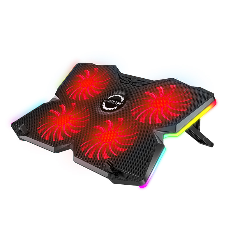 Охлаждающая подставка для ноутбука 17 дюймов с RGB-подсветкой и usb-портом