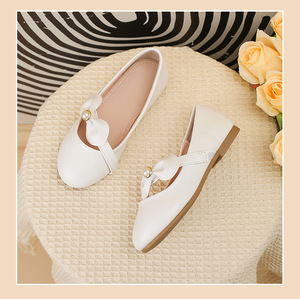 New Girl Princess <b>Shoes</b> White Fairy-style Leather <b>Shoes</b> <b>Soft</b> Sole Single Dress Flat <b>Shoes</b> - Product Image 4