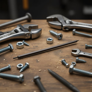 333 E Screw 333mm Length Metal Shaft <b>Fastener</b> Hardware Component - Product Image 3